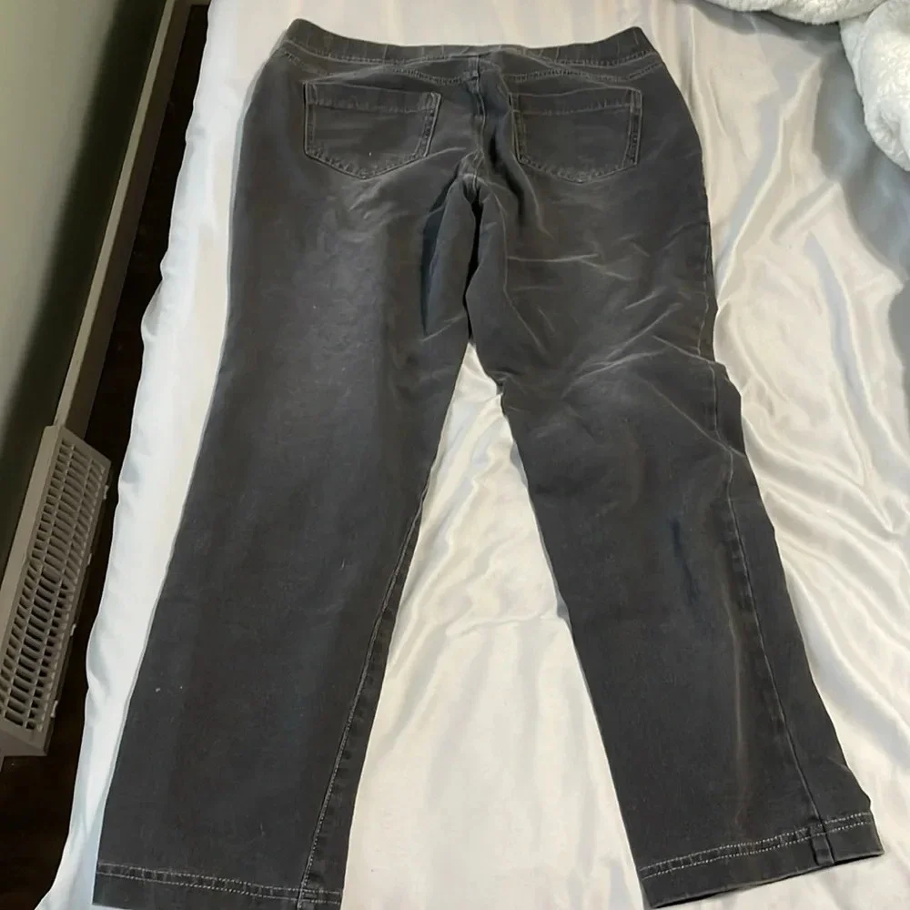 J Jill PureJill high rise black jeggings size medium petite - Picture 6 of 7